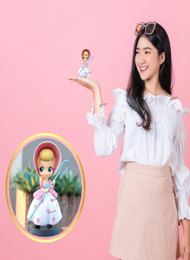 Tinion||Toy Story Bo PeepAction Figure- Miniature Toy Figure (Dom) Special Edition للوحة القيادة في السيارة، والزينة، والكعكة، ومكتب العمل، وطاولة الدراسة (عبوة من قطعة واحدة) (الارتفاع - 15 سم) - Image 5